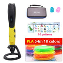 High quality 3D pen 3D printing pen,ABS and PLA filament 1.75mm. USB output, low voltage security, with beautiful storage bag