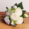 30cm Rose Pink Silk Bouquet Peony Artificial Flowers 5 Big Heads 4 Small Bud Bride Wedding Home Decoration Fake Flowers Faux