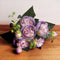 30cm Rose Pink Silk Bouquet Peony Artificial Flowers 5 Big Heads 4 Small Bud Bride Wedding Home Decoration Fake Flowers Faux