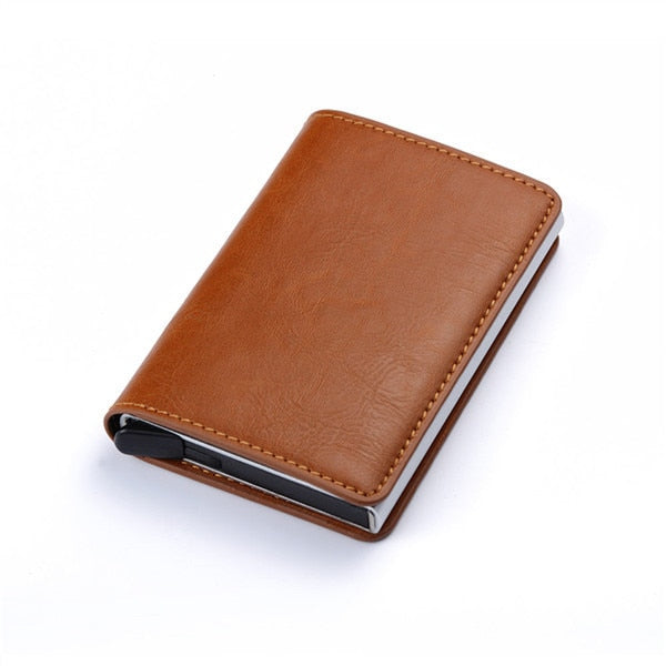 2021 Dropshipping Man Women Smart Wallet Business Card Holder Rfid Wallet Aluminum Metal Credit Business Mini Card Wallet