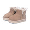 2021 New Winter Children Snow Boots Genuine Leather Wool Girls Boots Plush Boy Warm Shoes Fashion Kids Boots Baby Toddler Shoes