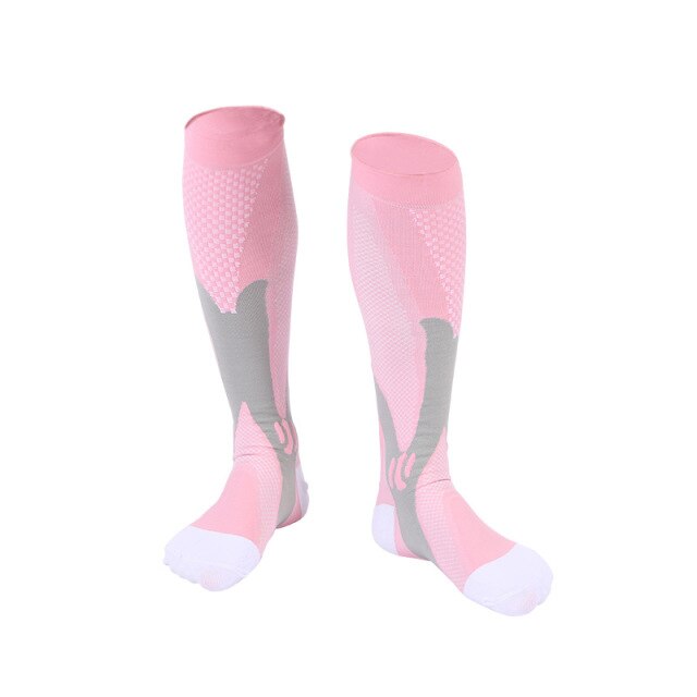 Men Women Compression Socks Fit For Sports Black Compression Socks For Anti Fatigue Pain Relief Knee High Stockings EU 39-47 Hot