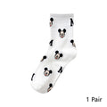 8 Pairs Disney Cartoon Socks Cute Mickey Minnie Daisy Donald Winnie Piglet Print White Funny Harajuku Fashion Kawaii Girl Sock