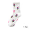 8 Pairs Disney Cartoon Socks Cute Mickey Minnie Daisy Donald Winnie Piglet Print White Funny Harajuku Fashion Kawaii Girl Sock