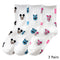 8 Pairs Disney Cartoon Socks Cute Mickey Minnie Daisy Donald Winnie Piglet Print White Funny Harajuku Fashion Kawaii Girl Sock