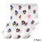 8 Pairs Disney Cartoon Socks Cute Mickey Minnie Daisy Donald Winnie Piglet Print White Funny Harajuku Fashion Kawaii Girl Sock