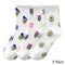 8 Pairs Disney Cartoon Socks Cute Mickey Minnie Daisy Donald Winnie Piglet Print White Funny Harajuku Fashion Kawaii Girl Sock