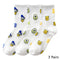 8 Pairs Disney Cartoon Socks Cute Mickey Minnie Daisy Donald Winnie Piglet Print White Funny Harajuku Fashion Kawaii Girl Sock