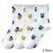 8 Pairs Disney Cartoon Socks Cute Mickey Minnie Daisy Donald Winnie Piglet Print White Funny Harajuku Fashion Kawaii Girl Sock