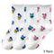 8 Pairs Disney Cartoon Socks Cute Mickey Minnie Daisy Donald Winnie Piglet Print White Funny Harajuku Fashion Kawaii Girl Sock