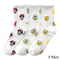 8 Pairs Disney Cartoon Socks Cute Mickey Minnie Daisy Donald Winnie Piglet Print White Funny Harajuku Fashion Kawaii Girl Sock