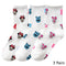 8 Pairs Disney Cartoon Socks Cute Mickey Minnie Daisy Donald Winnie Piglet Print White Funny Harajuku Fashion Kawaii Girl Sock