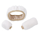 Car Steering Wheel Cover Gearshift Handbrake Cover Protector Decoration Warm Super Thick Plush Collar Soft Black Pink Women Man