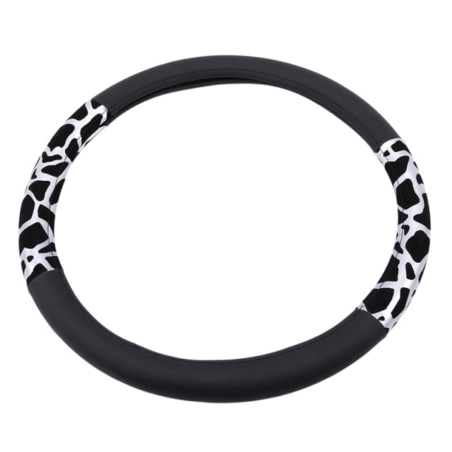 Car Steering Wheel Cover Gearshift Handbrake Cover Protector Decoration Warm Super Thick Plush Collar Soft Black Pink Women Man