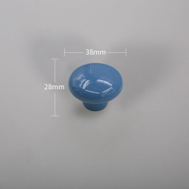 NAIERDI Cartoon Children Room Ceramic Cabinet Knobs Moon Star Wardrobe Handle Garden Door Handle Cabinet Handles for Kids