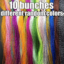 lunker fly fishing tinsel twisted strand string line tying flash crystal shining diy material assist hooks lure flies