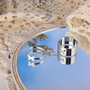 IF ME 2 Paired Butterfly Couple Adjustable Opening Ring Set for Women Men Unisex Gold Silver Color Metal Rings Trendy Jewelry