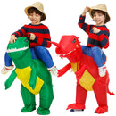 Kids Inflatable Dinosaur Costume Party Cosplay Costumes Animal Child Costume Suit Anime Purim Dino Boys Girls Halloween Costume