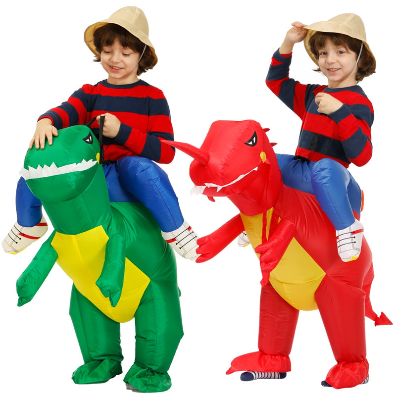 Kids Inflatable Dinosaur Costume Party Cosplay Costumes Animal Child Costume Suit Anime Purim Dino Boys Girls Halloween Costume