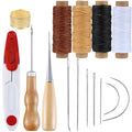 KAOBUY Professional Leather Craft Tools Kit Hand Sewing Stitching Punch Carving Work Saddle Set Accessories DIY Tool Set