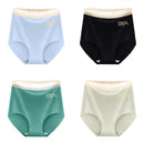 4pcs/lot Sexy Women Panties Ice Silk Briefs Seamless Underwear High Waist Pants Comfort Lingerie Female Underpants Thongs
