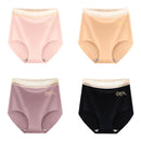 4pcs/lot Sexy Women Panties Ice Silk Briefs Seamless Underwear High Waist Pants Comfort Lingerie Female Underpants Thongs