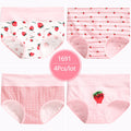 High Waist 4Pcs/Set Cotton Panties Women Body Shaper Fashion Briefs Underwear Breathable Comfort Female Lingerie Plus Size M-5XL