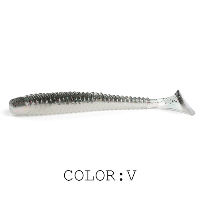 Supercontinent Impact Ring Shad Fishing Lure Soft 63mm 80mm 97mm Plastics Baits Swimbait Jigging Lure Artificial Baits