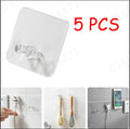 24Pcs Strong Transparent Suction Cup Sucker Wall Hooks Hanger Kitchen Bathroom wall-mounted Design Hanger seamless adhesive hook