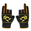 1 Pair Fishing Gloves Women Men Universal Fishing Protection Anti-slip Gloves Three Fingers Outdoor Half Finger Angling Gloves