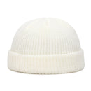 Knitted Hats for Women Skullcap Men Beanie Hat Winter Retro Brimless Baggy Melon Cap Cuff Docker Fisherman Beanies Hats For Men