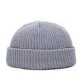 Knitted Hats for Women Skullcap Men Beanie Hat Winter Retro Brimless Baggy Melon Cap Cuff Docker Fisherman Beanies Hats For Men