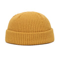 Knitted Hats for Women Skullcap Men Beanie Hat Winter Retro Brimless Baggy Melon Cap Cuff Docker Fisherman Beanies Hats For Men