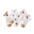 Soft Cotton Breathable Mesh Kids Socks Summer Short Tubes Baby Girls Socks Newborn Baby Boy Happy Socks Infant Clothing 5Pairs