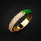 10 Colors Simple Style Enamel Ring Paved With Shiny Cubic Zircon Stone Fashion Wed Engage Ring For Women