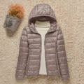 2021 New Women Thin Down Jacket White Duck Down Ultralight Jackets Autumn And Winter Warm Coats Portable Outwear
