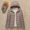 2021 New Women Thin Down Jacket White Duck Down Ultralight Jackets Autumn And Winter Warm Coats Portable Outwear