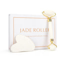 Face Massage Jade Roller White Natural Stone Crystal Slimmer Lift Wrinkle Double Chin Remover Beauty Care Slimming Tools