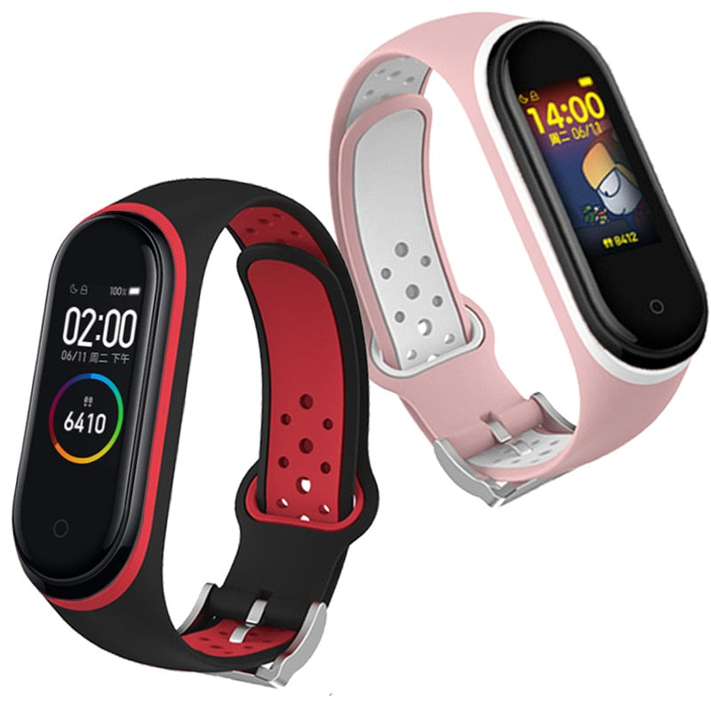Bracelet for Xiaomi Mi Band 6 5 4 3 correa Strap Silicone  Wristband Replacement Strap for Xiaomi Miband 6 5 4 Band3 NFC Belt