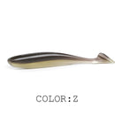 Supercontinent  Soft Lures 50mm 75mm 100mm  Baits Fishing Lure Leurre Shad Double Color Silicone Bait T Tail Wobblers