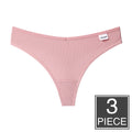 3pcs/lot Panties for Women Sexy Thong Underwear T-Back Briefs Seamless Lingerie Female Fashion Cotton Tanga G-string Breathable