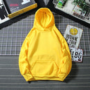 Hooded Sweatshirt Men S-4XL Jumpers Soft Oversized Hoodie Light Plate Long Sleeve Pullover Solid Women Couple Clothes Asian Size