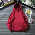 Hooded Sweatshirt Men S-4XL Jumpers Soft Oversized Hoodie Light Plate Long Sleeve Pullover Solid Women Couple Clothes Asian Size