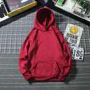 Hooded Sweatshirt Men S-4XL Jumpers Soft Oversized Hoodie Light Plate Long Sleeve Pullover Solid Women Couple Clothes Asian Size