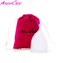 Feminine Hygiene Menstrual Cup Medical Grade Silicone Cop Reusable Vaginal With Gift Cleaning Brush Foldable Collector Aneercare