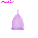 Feminine Hygiene Menstrual Cup Medical Grade Silicone Cop Reusable Vaginal With Gift Cleaning Brush Foldable Collector Aneercare