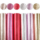 6-10pcs/set A5 15*21cm Rainbow Lychee Glitter Synthetic Leather Set DIY Vinyl for Bows Material Faux Leather Sheets,1Yc9938