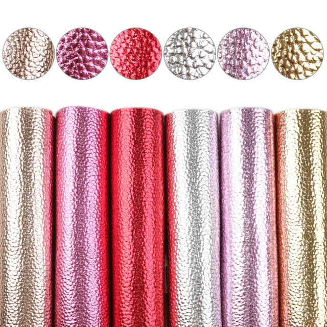 6-10pcs/set A5 15*21cm Rainbow Lychee Glitter Synthetic Leather Set DIY Vinyl for Bows Material Faux Leather Sheets,1Yc9938