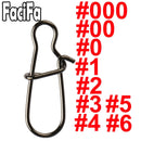 20 or 50 or 100 pcs Stainless Steel Fishing Snap Hooked Snap Pin Fastlock Clip Accessories Tackle for Barrel Swivel Lure hook