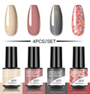 ROSALIND 4/6PCS Gel Polish Set For Manicure Soak Off UV Lamp Hybrid Varnishes Set Base Top Nails Art Nail Gel Polish Set Gel lak
